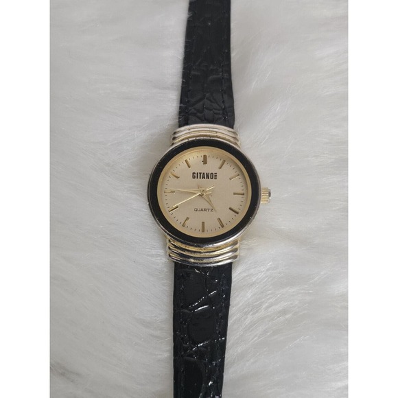 Vintage Gitano By Citizen Petite Ladies Quartz Watch N̈ew Band Battery Running - Picture 2 of 10
